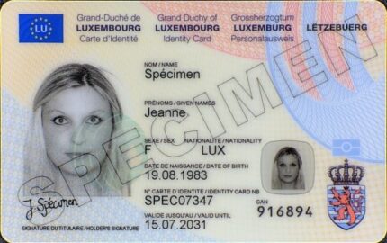 Buy Real Luxembourg ID Card